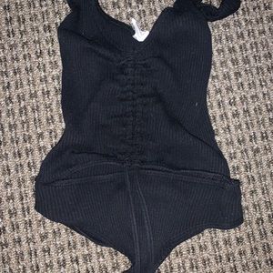 Cinched body suit